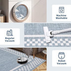 GarveeHome Small Bedroom Area Rug 3x5 Checkered Area Rug - Image 5