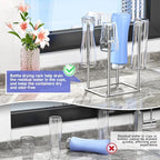 Water Bottle Drying Rack Reusable Bottle Rack Dryer Kitchen Stand Holder Metal - Image 6