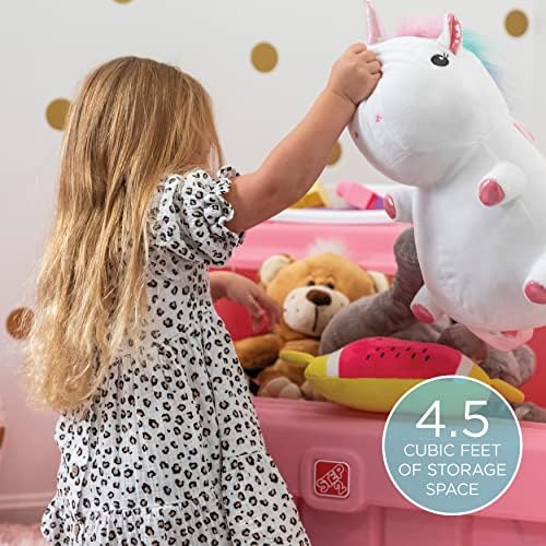Step2 2-in-1 Toy Box & Art Lid, Kids Toy Storage Bin & Organizer, Easel & Chest - Image 3