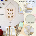 Crawl Walk Surf Banner-Nursery Baby Room Playroom Wall Decoration-Baby - Image 6
