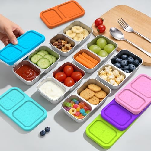 SOPHICO 2 compartment Reusable Kid Lunch Snack Containers - Image 3