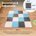 MioTetto Baby Play Mat, Soft Foam Floor Tiles - Image 5