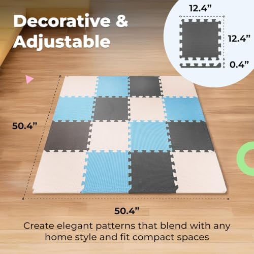 MioTetto Baby Play Mat, Soft Foam Floor Tiles - Image 5