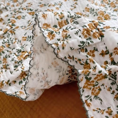BuLuTu Shabby Chic Hibiscus Floral Print Pillowcase - Image 4