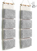 CROWNED 2Pcs Over Door Hanging Storage Bags Wall Mount Closet Organizer by HZZTYBRNY