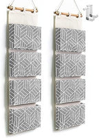 CROWNED 2Pcs Over Door Hanging Storage Bags Wall Mount Closet Organizer by HZZTYBRNY