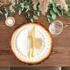 TaoBary 150 Pcs Disposable Wood Slice Grain Paper Placemats Bulk - Image 4