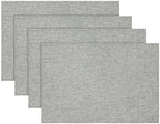 Artoid Mode Light Grey Placemats Set of 4, 12x18 Inch Washable Holiday Table by ArtoidMode