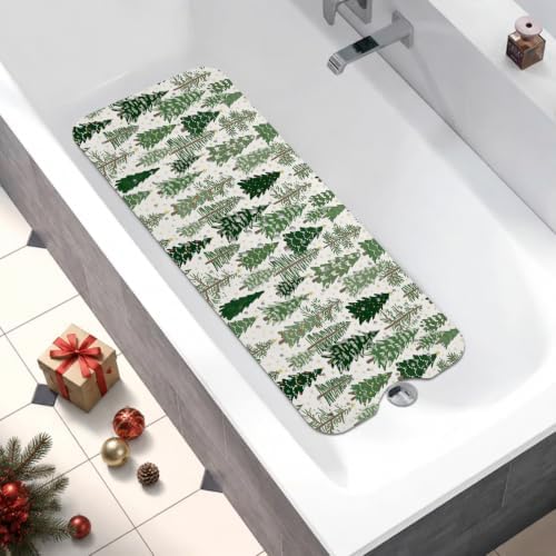 Bathtub Mat Non Slip, Christmas Tree Extra Long Bath tub Mat Shower Floor Mat - Image 5