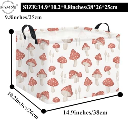 Rectangular Kids Basket Baby Girl Basket Fabric Storage Bin Organizer Box Room - Image 2