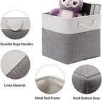 Cube Storage Bins, 6 Pack Collapsible Fabric Storage Cubes, 11 Inch Cube - Image 3