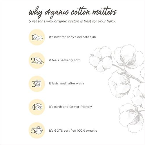 Burt's Bees Baby Organic Cotton Fitted Crib Sheet, Unisex Baby Beddings - Image 4