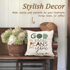 Boho Christian Pillow Covers 18x18, Christian Home Room Decor, God Has Great - Image 5