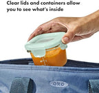 OXO Tot Glass Baby Blocks Food Storage Containers, 4 oz - Image 4