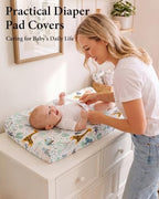 Yoofoss 2-Pack Diaper Changing Pad Cover - Image 2