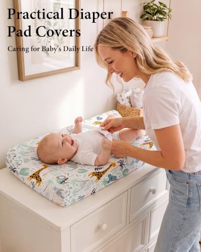 Yoofoss 2-Pack Diaper Changing Pad Cover - Image 2