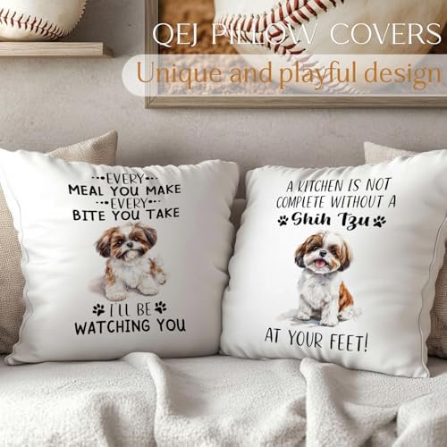 Funny Shih Tzu Pillow Cover 18x18, Shih Tzu Gifts - Image 5