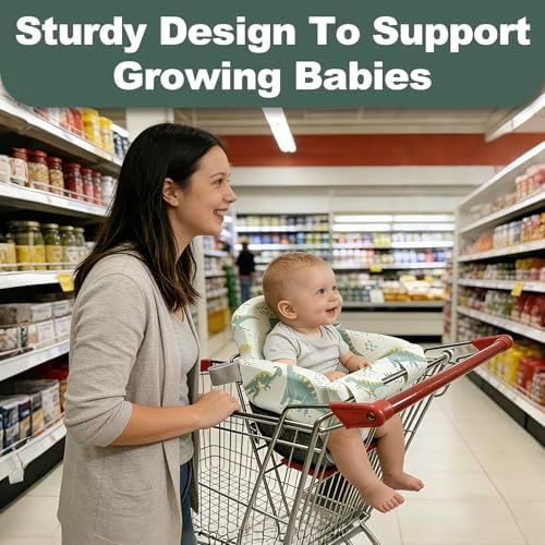 Grocery Shopping Cart Cover for Baby，Baby Comfort High Chair Cover - Image 2