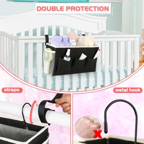 Bedside Caddy, Bedside Storage Bag Hanging Organizer - Image 2