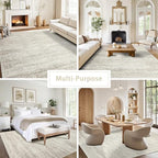 Washable Rugs 9x12 Area Rugs for Living Room, Dining Room Carpet - Image 5