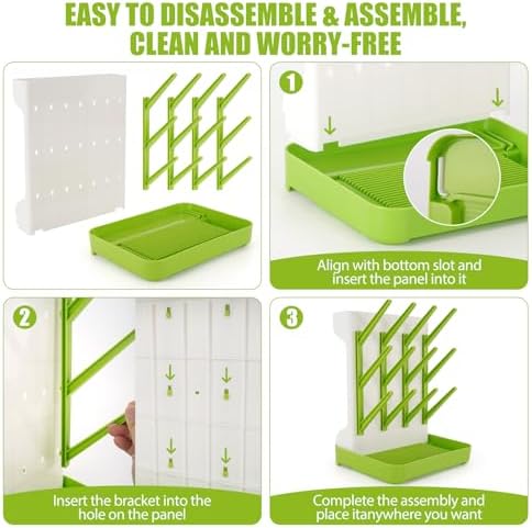 Baby Bottle Drying Rack, Space Saving Baby Bottle Organizer - Image 5