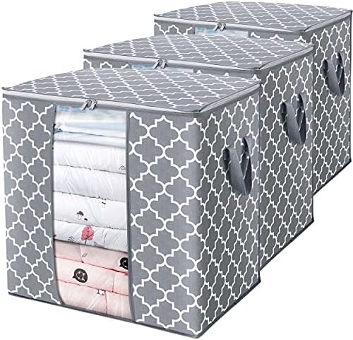 WISELIFE Storage Bags Large Blanket Clothes Organization and Storage Containers by WiseLife