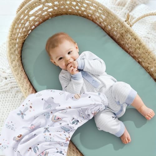 3 Pack Stretchy Bassinet Sheets 20" x 33" Compatible - Image 5
