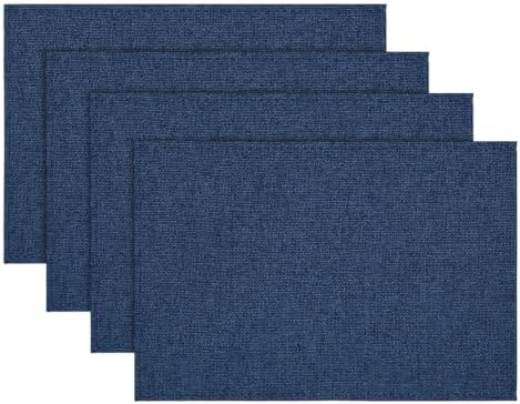 Artoid Mode Navy Blue Placemats Set of 4, 12x18 Inch Summer Washable Holiday by ArtoidMode