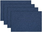 Artoid Mode Navy Blue Placemats Set of 4, 12x18 Inch Summer Washable Holiday by ArtoidMode