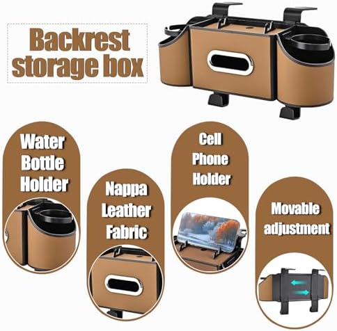 Back Seat Car Organizer, 4 in 1 Multifunctional Car Back Seat Storage Box - Image 3