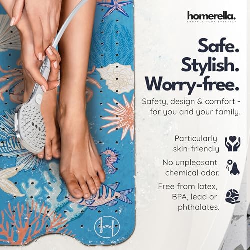 homerella Bathtub Mat Non Slip Kids 40x16 Baby Bath Mat Non Slip Anti Mold - Image 2