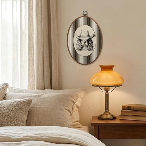 SONMYSULIL Vintage Western Cowboy Cocker Spaniel Wall Art Decor, Rustic Western - Image 2