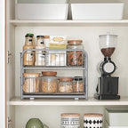 SONGMICS 2-Tier Pull Out Cabinet Organizers, Under Sink Organizer, Bathroom - Image 5
