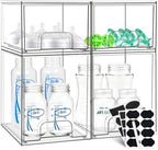Baby Bottle Organizer, Stackable Storage Drawers by Qunland