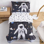 lasoftan Toddler Bedding Set, 4 Piece Bed-in-a-Bag Toddler Bed Comforter Sets by Unknown