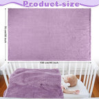 Reginary 4Pcs 30x40 Baby Blanket Fuzzy - Image 2