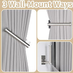 2 Pack No Drill Curtain Holdbacks Metal Curtain Tiebacks - Image 4