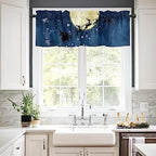 Christmas Kitchen Curtains and Valances Set, Santa Claus Reindeer Window - Image 3