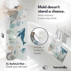 homerella Bathtub Mat Non Slip Kids 40x16 Baby Bath Mat Non Slip Anti Mold - Image 3