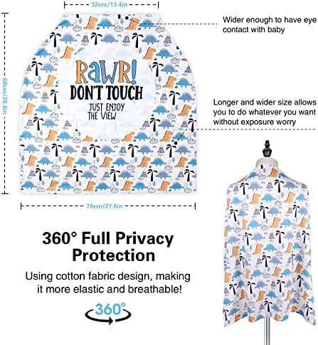 Metplus Baby Car Seat Cover, No Touch Sign Carseat Canopy & Nursing Covers - Image 3