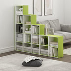 Furinno PASIR Book Shelf, 2-Tier Modern Bookshelf, Open Shelves Bookcase 9 x 12 - Image 2