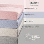 Organic Cotton Covered Contoured Baby Changing Pad | Waterproof Foam Mattress - Image 6