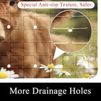 Bath Tub Shower Mat, Washable Bathtub Floor Mats, Suction Cups and Drain Holes - Image 2