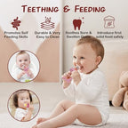 Baby Breastmilk Popsicle Molds & Baby Fruit Feeder, Infant Food Freezer Tray - Image 5