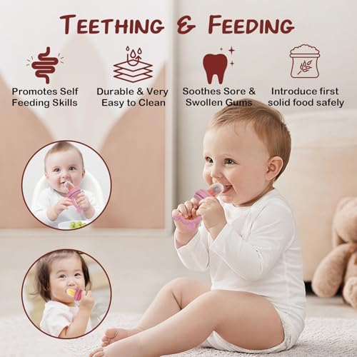 Baby Breastmilk Popsicle Molds & Baby Fruit Feeder, Infant Food Freezer Tray - Image 5