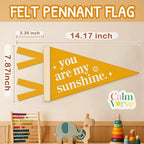 You Are My Sunshine Felt Banner, Nursery Wall Hanging Decor - Image 4