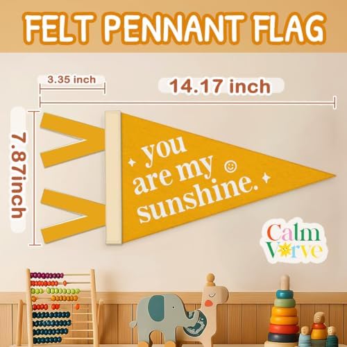 You Are My Sunshine Felt Banner, Nursery Wall Hanging Decor - Image 4