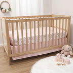 The Peanutshell Whimsical Floral 3 Piece Baby Crib Bedding Set - Image 6