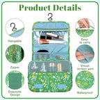 Hanging Toiletry Bag for Women, Portable Cosmetic Summer Beach Bag - Image 3