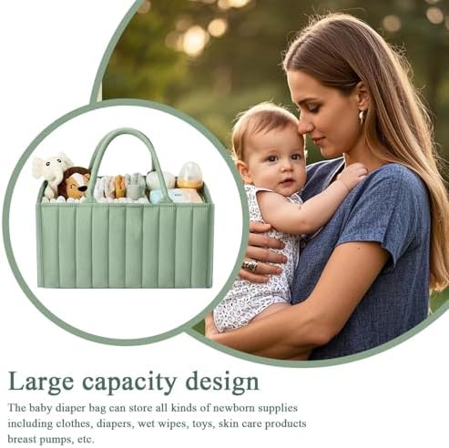Diaper Caddy Safe Waterproof Portable Foldable - Image 2